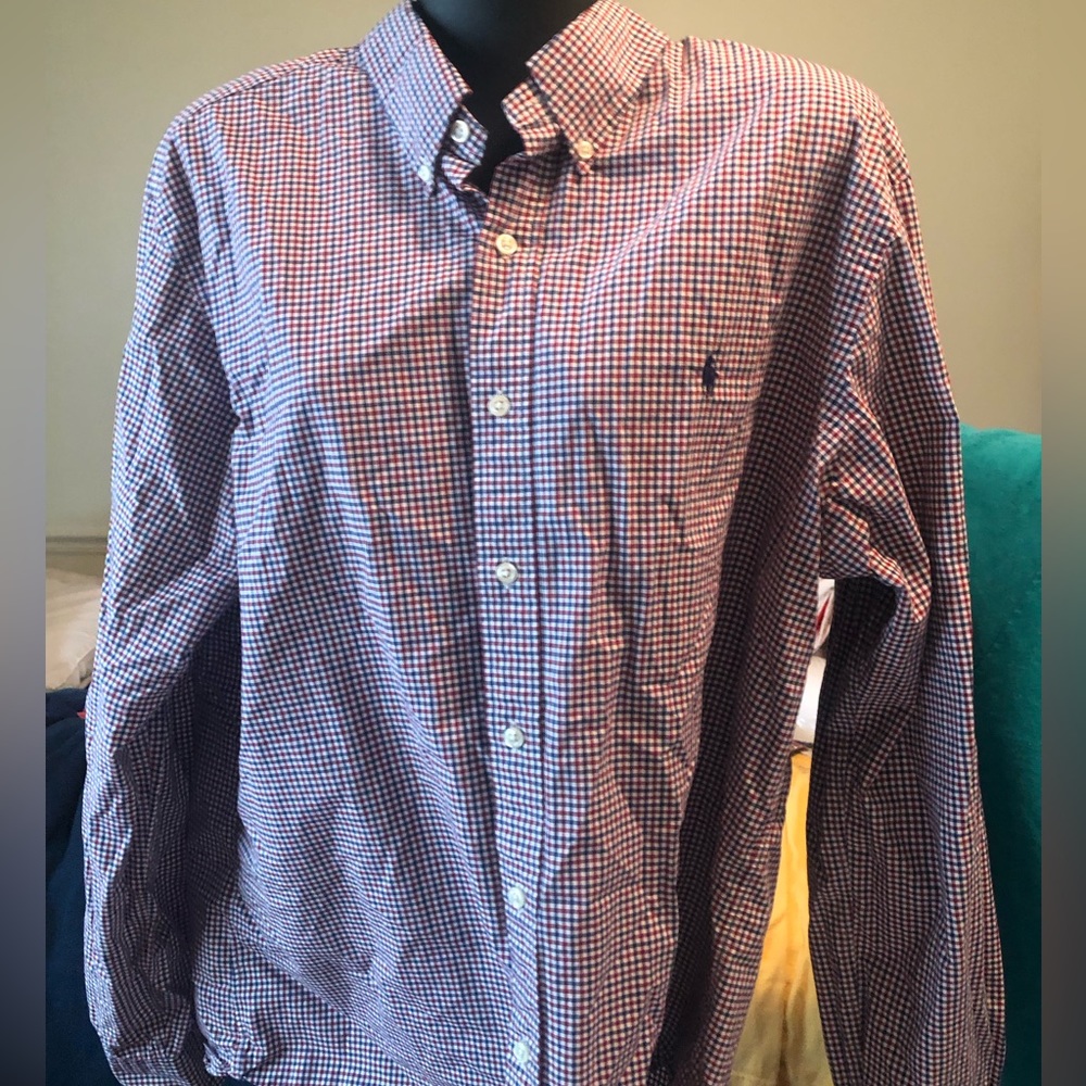 Ralph Lauren button down in small check
